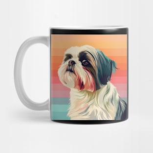 Retro Shih Tzu: Pastel Pup Revival Mug